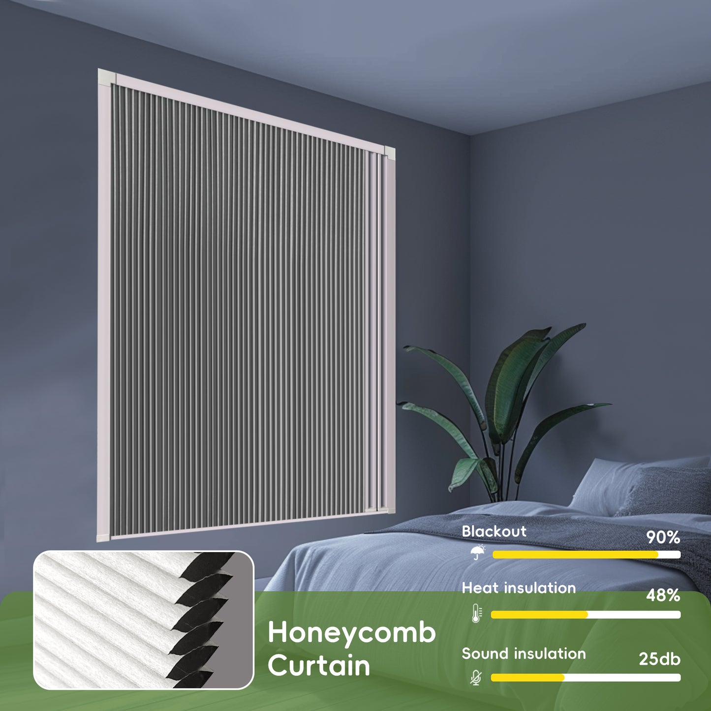 Two-in-One Cellular Shades & Window Screen