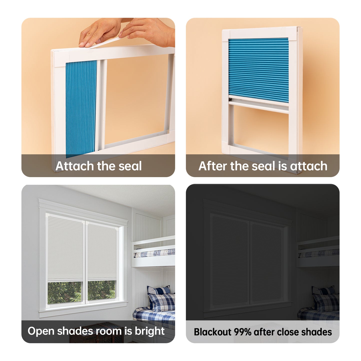 Skylight Honeycomb Shades (Light-filtering)