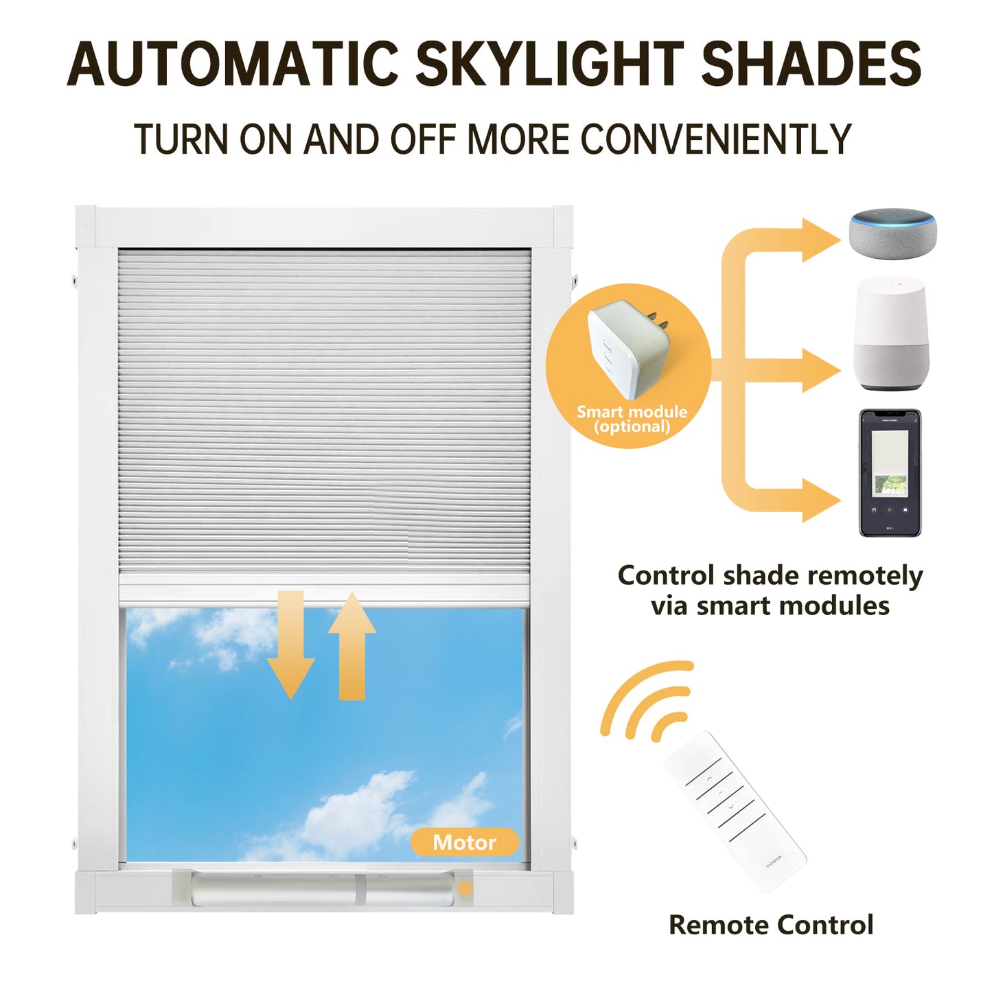 Motorized Skylight Shades (Light Filtering)