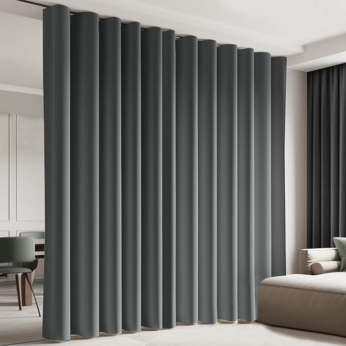 Room Divider Blackout Curtain Total Privacy Thermal Insulated Curtains