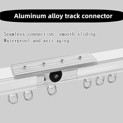 3PCS Track Connector Accessories for Aluminum Curtain Track,White