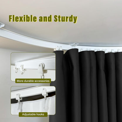 Room Divider Curtain and Track