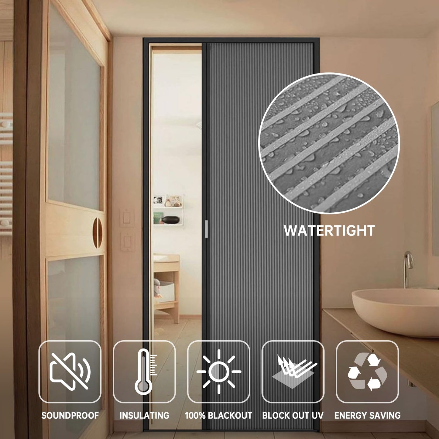 Retractable Cellular Door (Light-filtering)