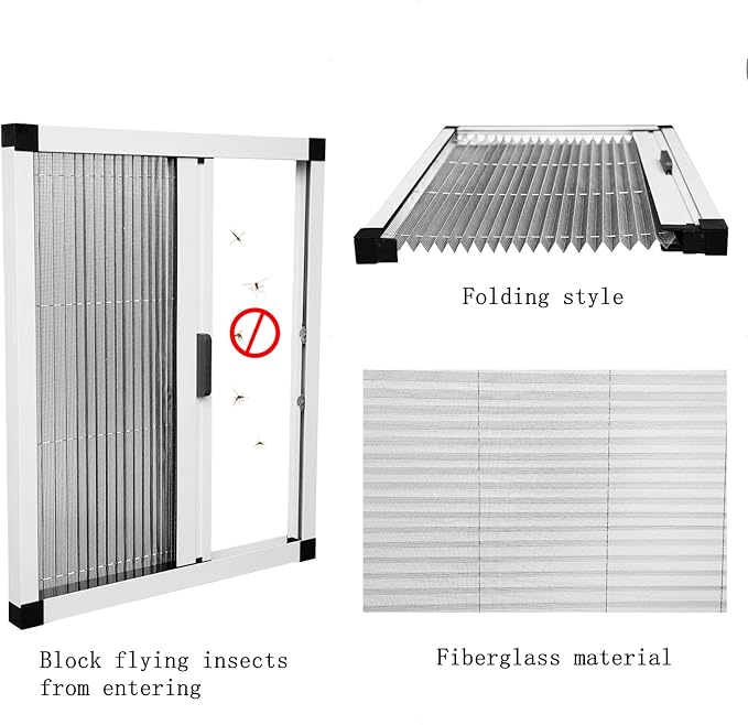 Window Screen, Skylight Frame Replacement Adjustable Assembled Mosquito Fiberglass Retractable Custom Windows Screen