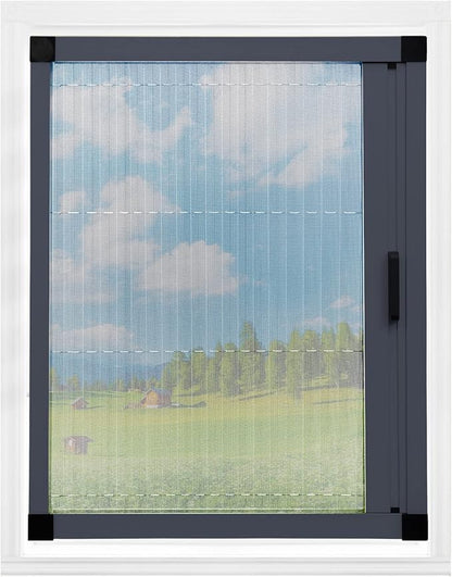 Window Screen, Skylight Frame Replacement Adjustable Assembled Mosquito Fiberglass Retractable Custom Windows Screen