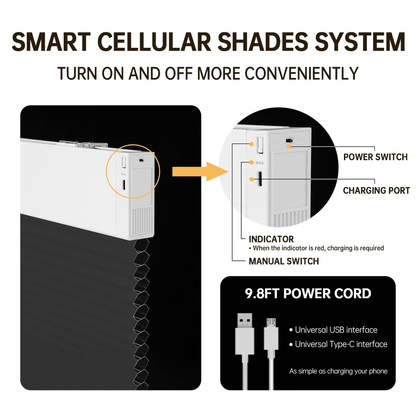 Motorized Cellular Shades（Light-filtering）