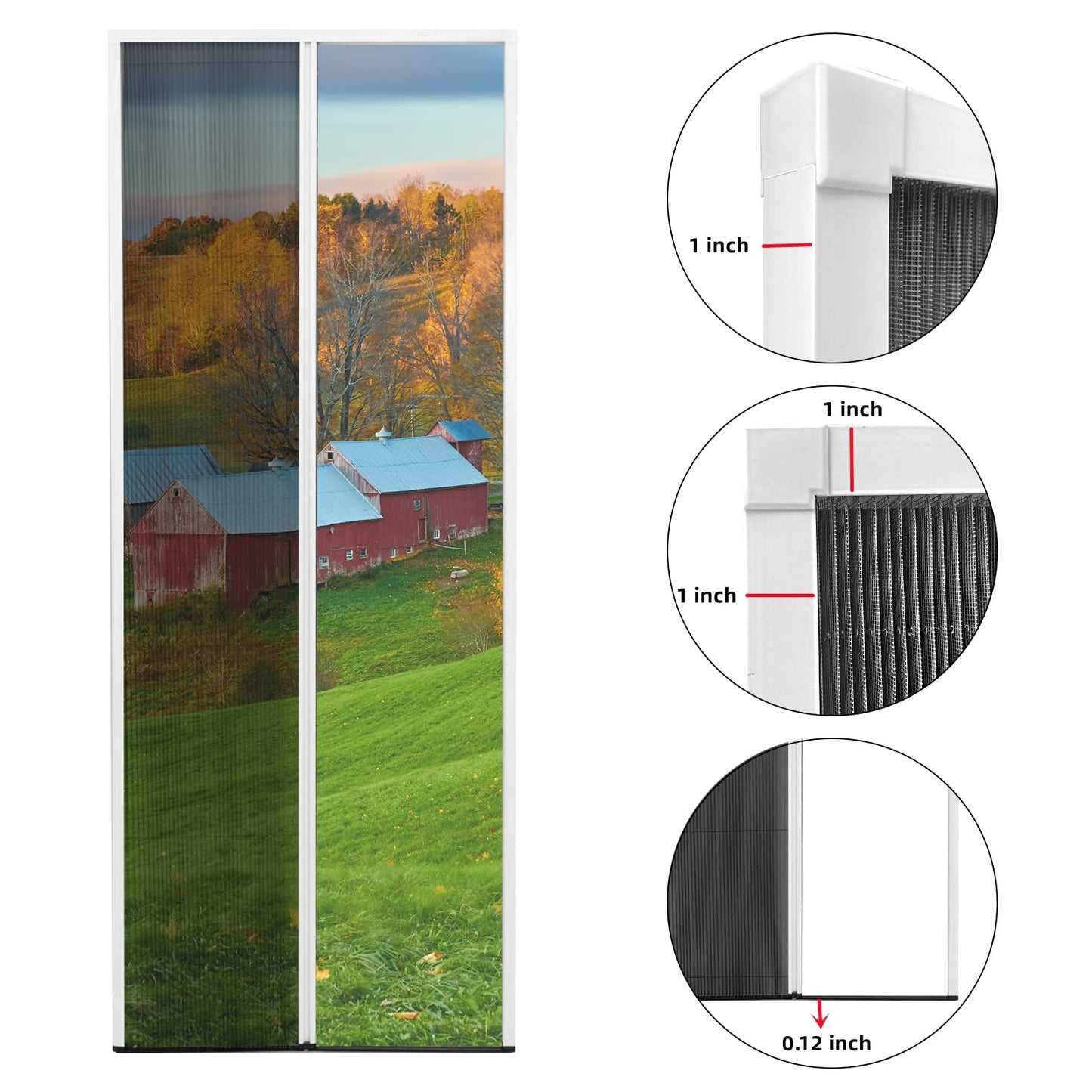 Retractable Screen Door （0.11in Low Track）