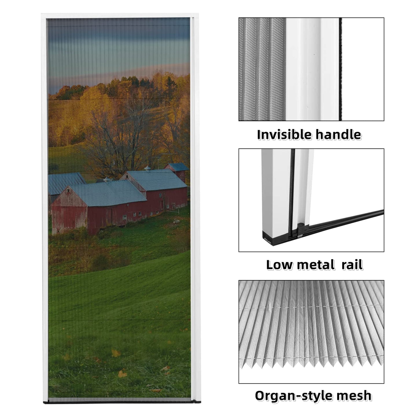 Retractable Screen Door （0.11in Low Track）