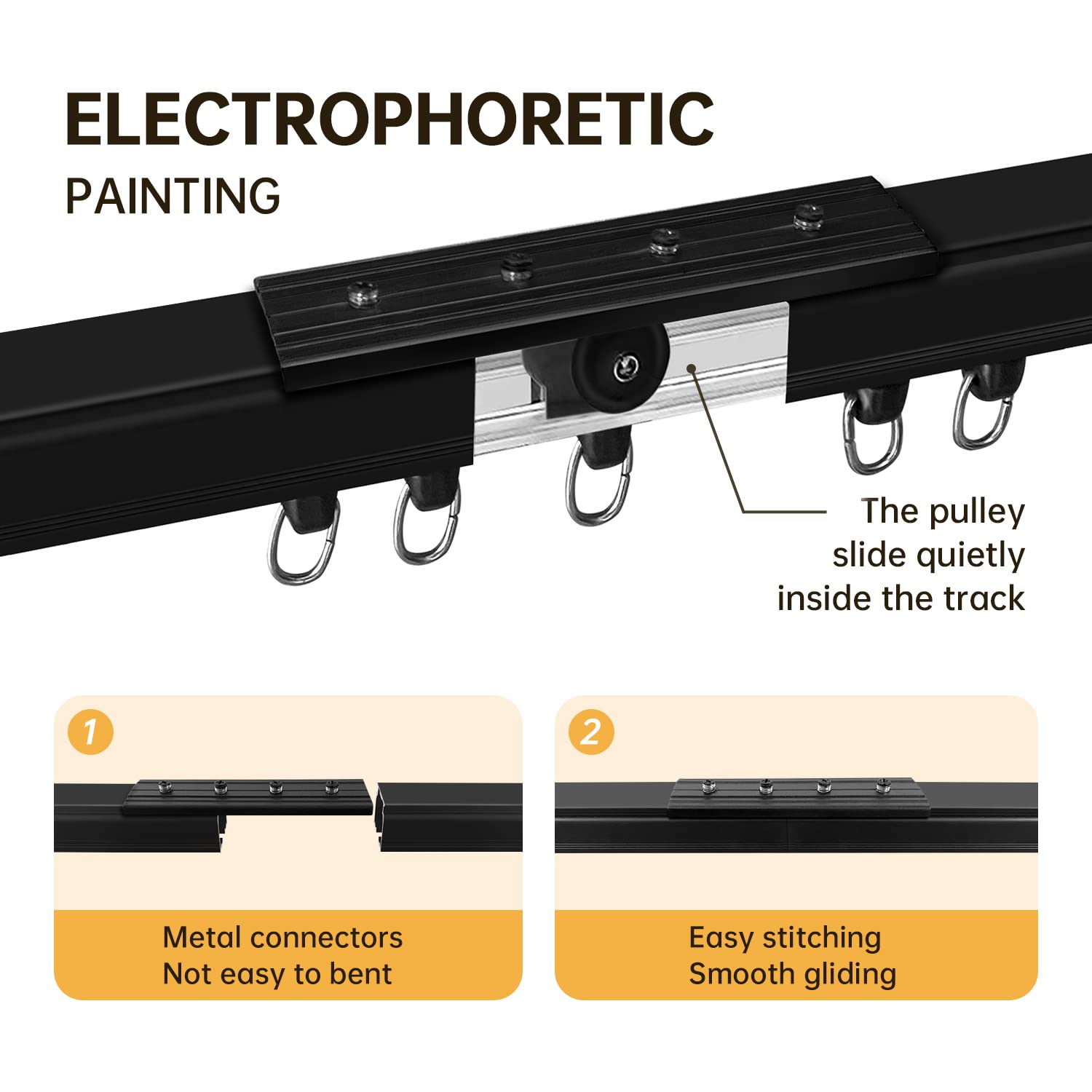 105\x27 Track Set for Tiled Ceiling - Creates 11 Stations for 10\x276\x22W  Curtains by InPro Corporation | NBF.com