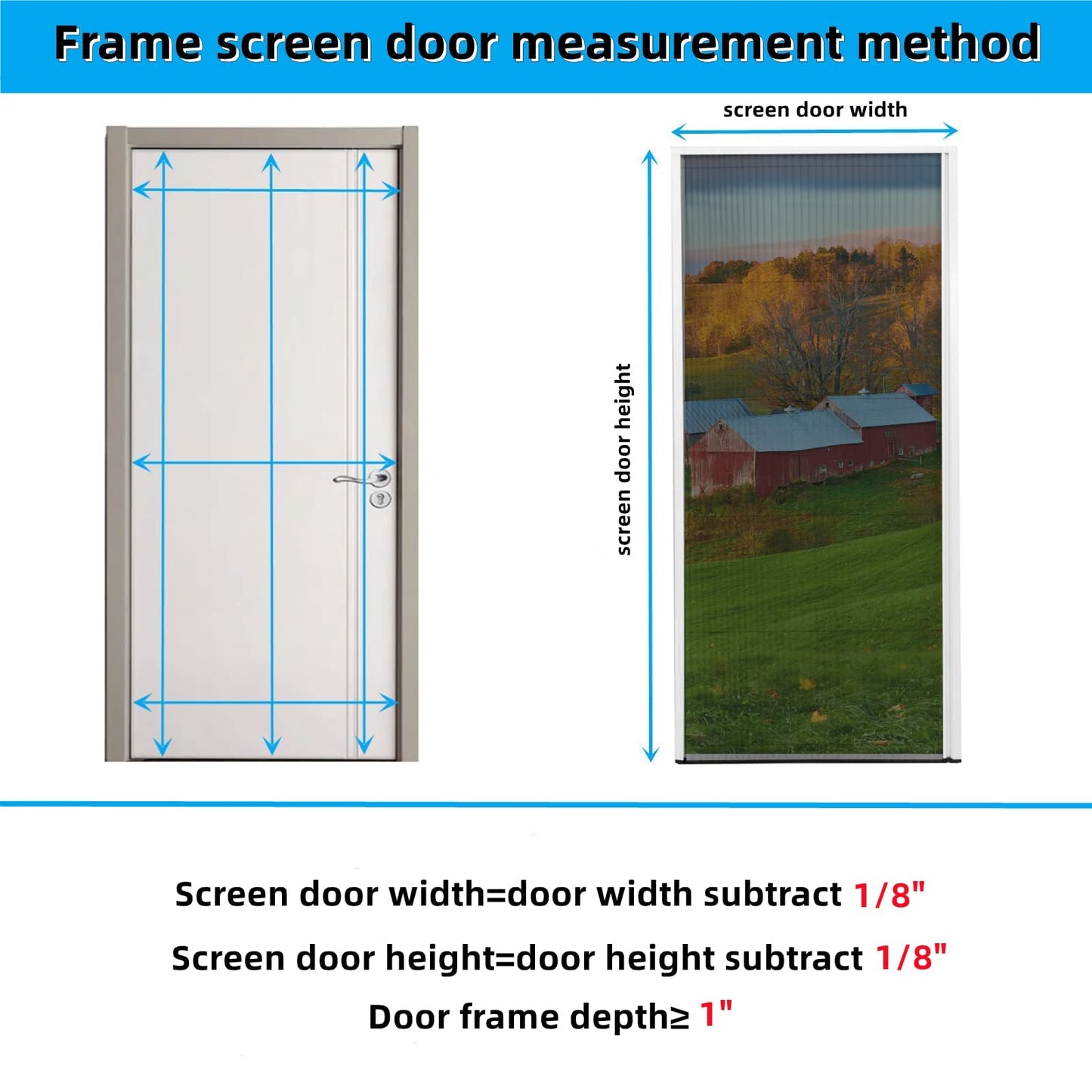 Retractable Screen Door （0.11in Low Track）