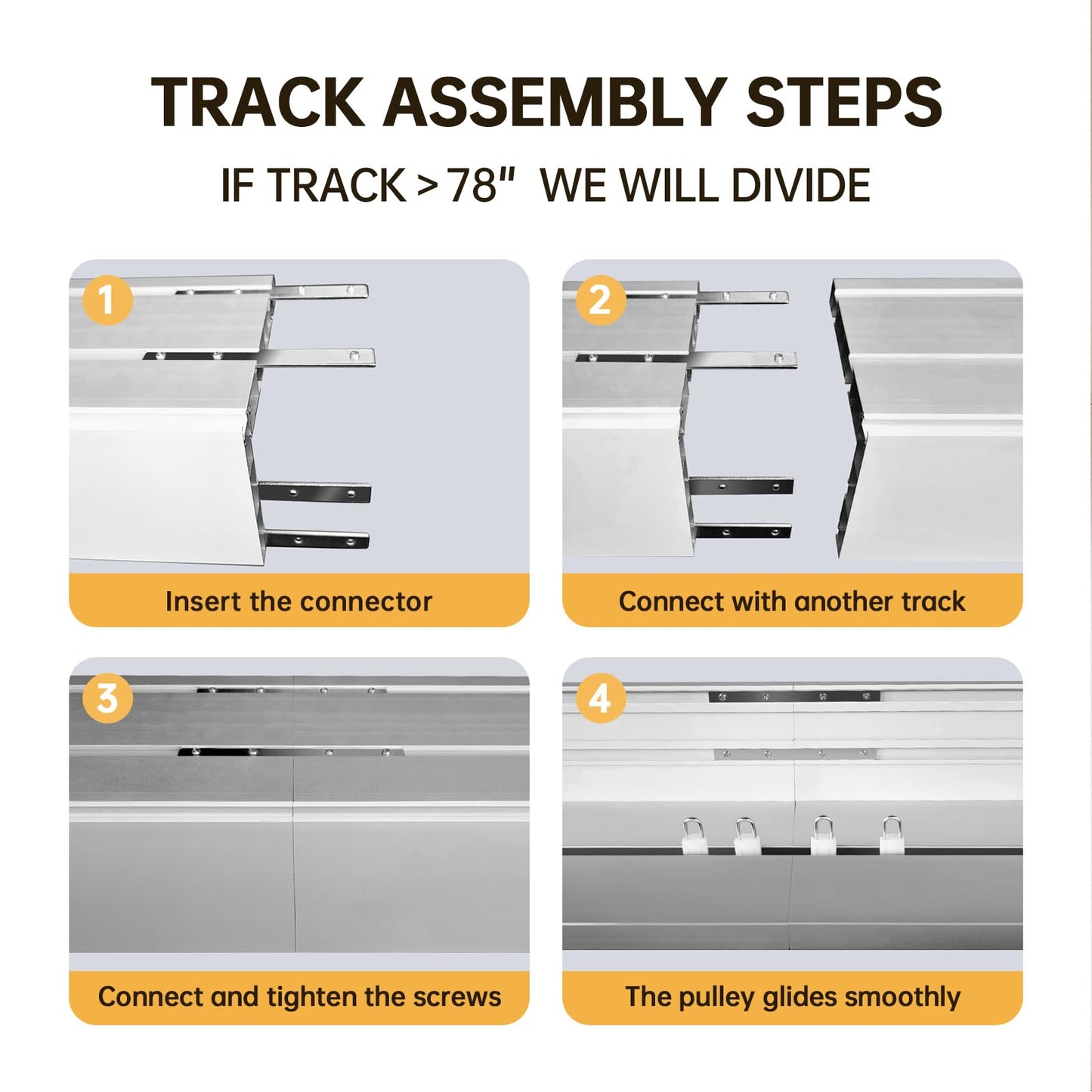 Single Curtain Track Box