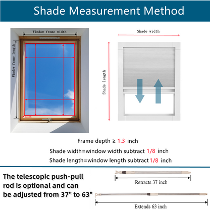 Skylight Honeycomb Shades (Light-filtering)